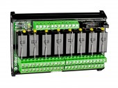 Modul cu relee 24VDC, clipsabil pe sina DIN
