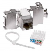 Modul RJ45 ecranat, cat 6 Class E, TOOLLESS LINE