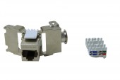 Modul RJ45 ecranat, cat 6 Class E, TOOLLESS LINE