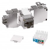 Modul RJ45 ecranat, Cat.6 De-emb., Kl.Ea,10GB, TOOLLESS LINE