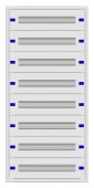 Modular chassis 2-24K flat, 8-rows, depth 100 mm