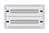 Modular chassis 2-7K, 2-rows, complete