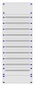 Modular chassis 3-41 for Cable Canal 40mm