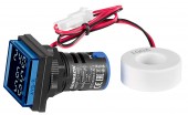 Multimetru, 22.5mm, 0-100A, 50-500VAC, albastru, drept.