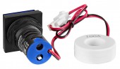 Multimetru, 22.5mm, 0-100A, 50-500VAC, albastru, drept.