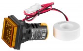 Multimetru, 22.5mm, 0-100A, 50-500VAC, galben, drept.