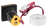 Multimetru, 22.5mm, 0-100A, 50-500VAC, galben, drept.