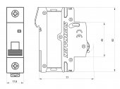 Întreruptor automat modular (MCB) AMPARO 10kA, D 16A, 1 pol