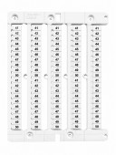 Numbering stripe-plate 10x