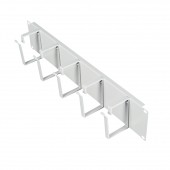 Organizator 19” 2U, 5 inele metalice, RAL7035