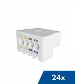 Organizator conductoare S-JACK, Performance Line,alb,24 buc.