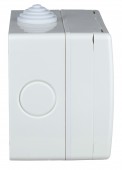 Outdoor surface mount box, IP55, transparent lid, 3M, white