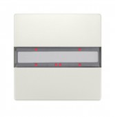 Panou 1 pereche taste, cu LED de stare, alb titan