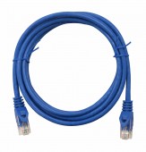 Patchcablu Cat.5e neecranat RJ45 albastru 1m