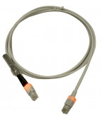 Patchcablu Cat6a cu LED ecranat RJ45 gri 10GB 1,0m