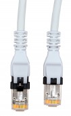 Patchcablu Cat.6a push pull ecranat RJ45 gri 10GB,LS0H, 2,0m