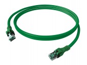 Patchcablu Cat.6a push pull ecranat RJ45 verde ,LS0H, 3m
