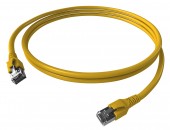 Patchcablu Cat.6a/10GB ecranat RJ45,LS0H,galben 10m