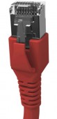 Patchcablu Cat.6a/10GB ecranat RJ45,LS0H,rosu 2m