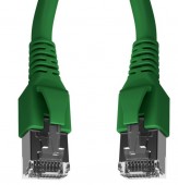 Patchcablu Cat.6a/10GB ecranat RJ45,LS0H,verde 0,5m
