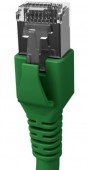Patchcablu Cat.6a/10GB ecranat RJ45,LS0H,verde 5m