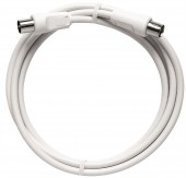Patchcablu coax.IEC-T/IEC-M,dr.,Cl.A,alb,2.5m,BAK 250-90