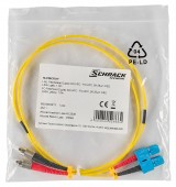 Patchcablu duplex, SC/FC, 9/125µm OS2, 10m
