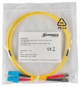 Patchcablu duplex, ST/SC, 9/125µm OS2, 2m