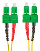 Patchcord Duplex SC/APC  /  SC/APC, 9/125µm OS2, LS0H-3, 2m