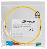 Patchcord Duplex SC/UPC - LC/APC, 9/125µm OS2, 1.0m