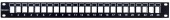 Patchpanel 19 24 porturi(SFA)(SFB) goale,1UH,negru,scurt