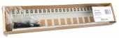 Patchpanel 19 24 porturi(SFA)(SFB) goale,1UH,RAL7035,scurt