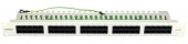 Patchpanel Cat.3 neecranat 50xRJ45U 8/4 RAL7035