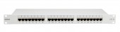 Patchpanel Cat.5 ecranat 24xRJ45G RAL7035