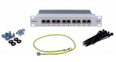 Patchpanel Cat.6 10 GB Class Ea, 10', ecranat 10xRJ45G
