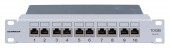 Patchpanel Cat.6 10 GB Class Ea, 10', ecranat 10xRJ45G