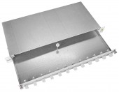 Patchpanel FO 19, 1UV, culisant, pentru 12 fibre, LC, MM