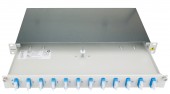 Patchpanel FO 19, 1UV, culisant, pentru 8 fibre, SC, SM
