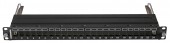 Patchpanel negru glisant gol 1U, pt. 24 module SFA/SFB