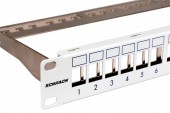 Patchpanel pt. 24 module TOOLLESS LINE, 1UH, 19, RAL7035