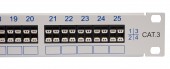 Patchpanel telefonie FlexLine 25xMMT-LSA 19' 1U,RAL7035