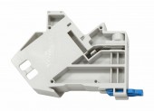 Patchpanel TOOLLESS LINE, neechipat, 1 modul, montaj pe sina