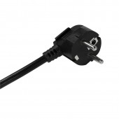 PDU 10, 3x Schuko, 1U, cablu 2m, Negru, ALU