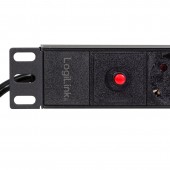 PDU 19, 8x Schuko, 1U, cablu 3m cu C14, negru