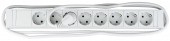 PDU 19, 8xSchuko, profil PVC 1,25U, cablu conex.2m, RAL7035