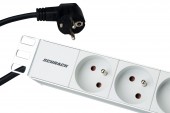 PDU 19, 9xUTE, profil PVC 1U, cablu conexiune 2m,RAL7035