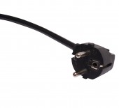 PDU 9x Schuko, 19, 1U, cablu 2m,comutator on/off negru,ALU