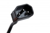 PDU pentru UPS, 4 x Schuko, 10A, cablu 1.1m  C14, negru