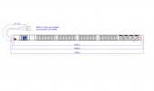 PDU Vertical 24xC13, 4xC19, 2m fisa C20,AL,16A 230V,clipsuri