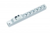 PDU19' 6xSchuko, 2 m fisa Schuko, AL,Intreruptor protectie